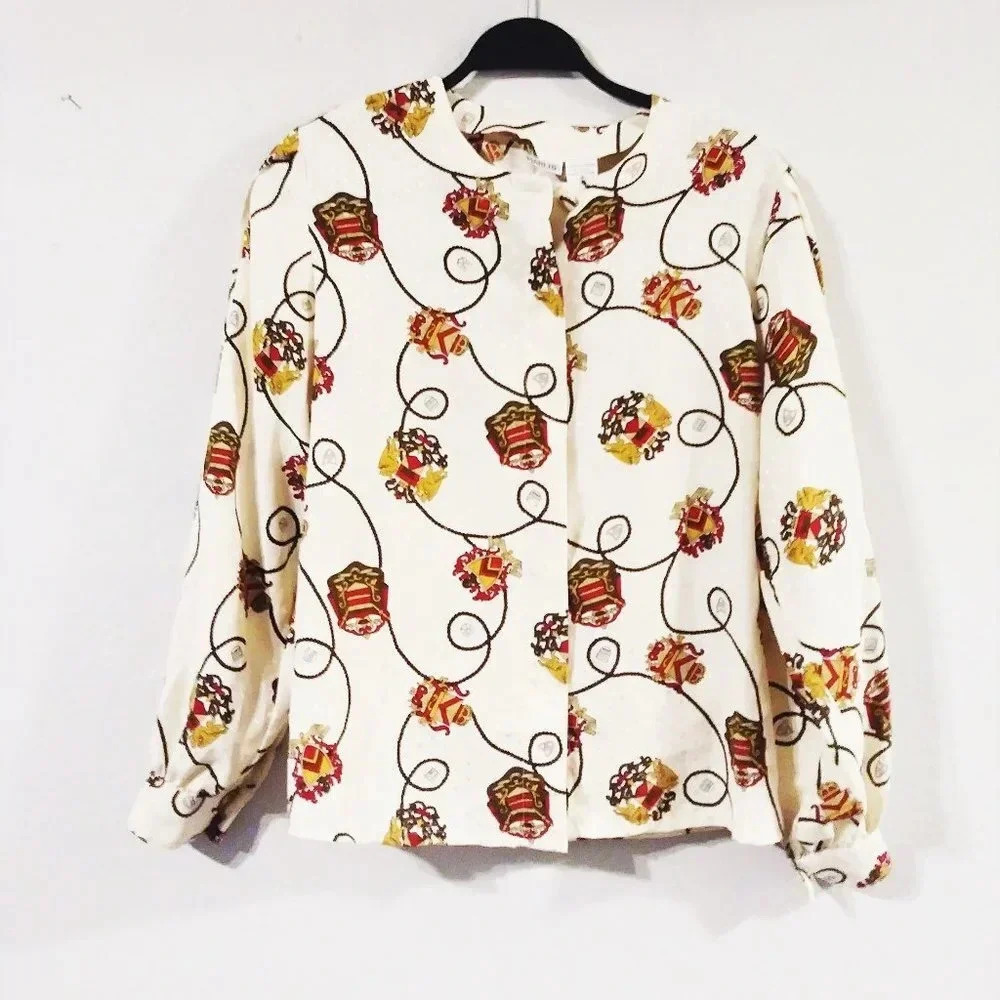 Vintage Marlis Print Bloused‎